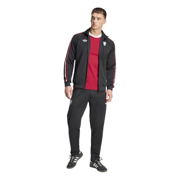Black/White - adidas - Mens Manchester United Originals Tracksuit Top 25/26