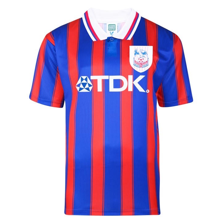 Crystal Palace  Men'   Retro Home Shirt 1997, Football by Score Draw in Size S, Sports Direct