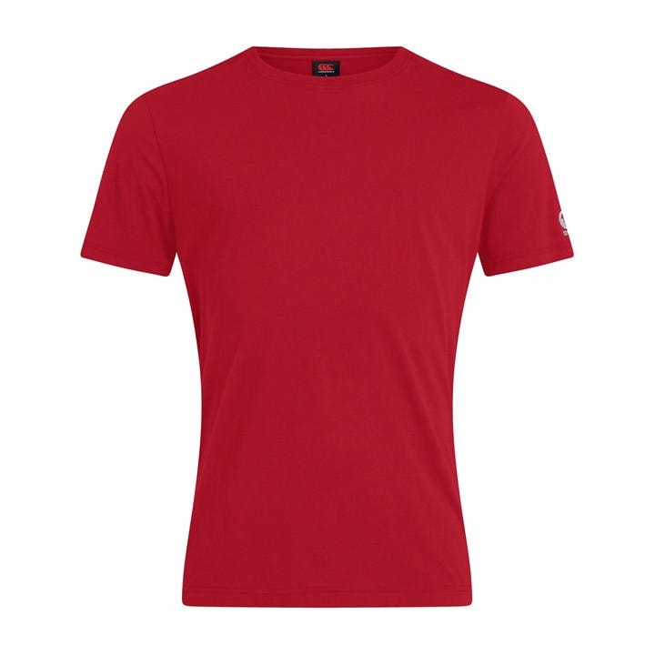 Canterbury Boys Red Club Plain Short-Sleeve Performance T-Shirt in Size 9 - 10 Years, Sports Direct