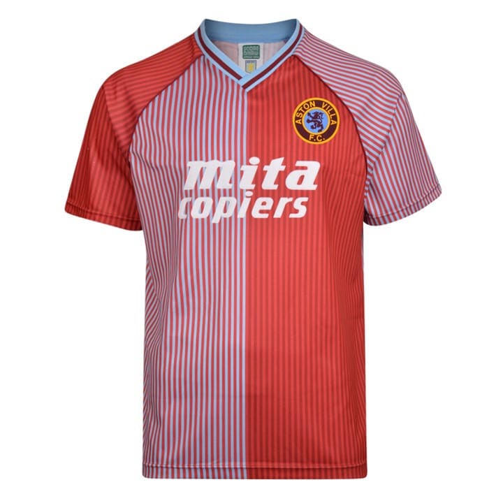Aston Villa  Men's   Retro Home Shirt 1988/89, Football by Score Draw in Size L, Sports Direct