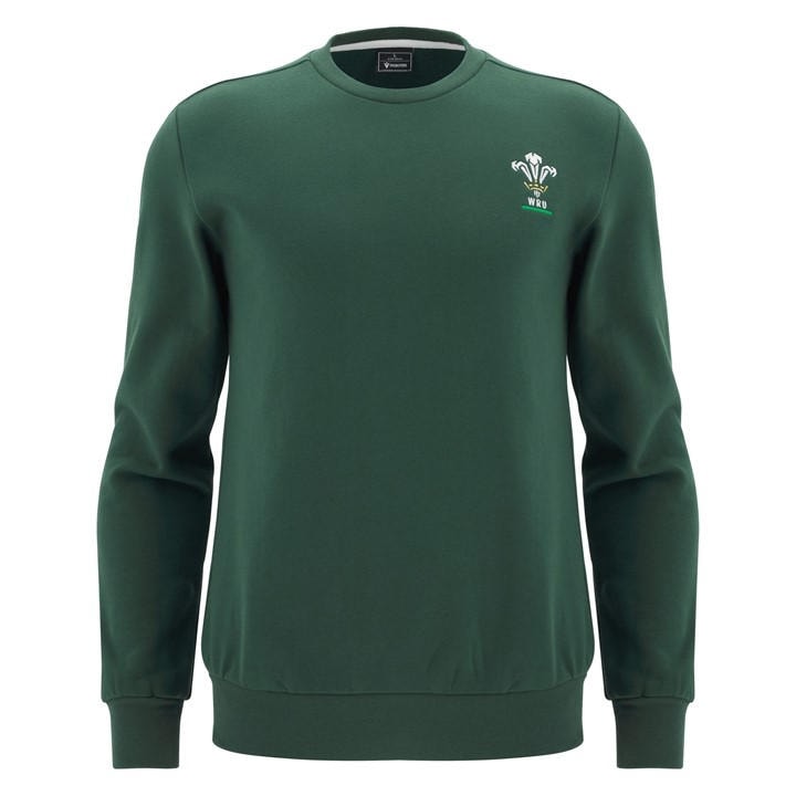 Wales  Men's   Rugby Sweatshirt 2025 , Football by Macron in Size L, Sports Direct