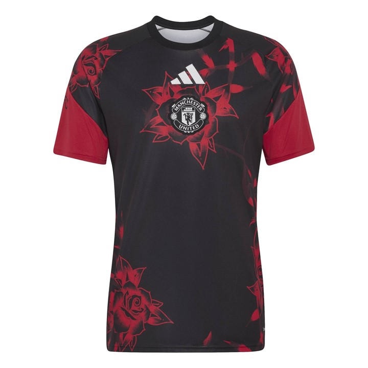 Manchester United  Men'   Pre Match Shirt 2026/27, Football by adidas in Size S, Sports Direct
