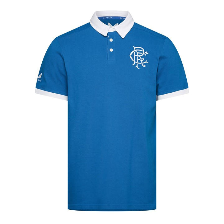 Rangers  Men's  Licensed Polo Shirt, Football by Castore in Size M, Sports Direct