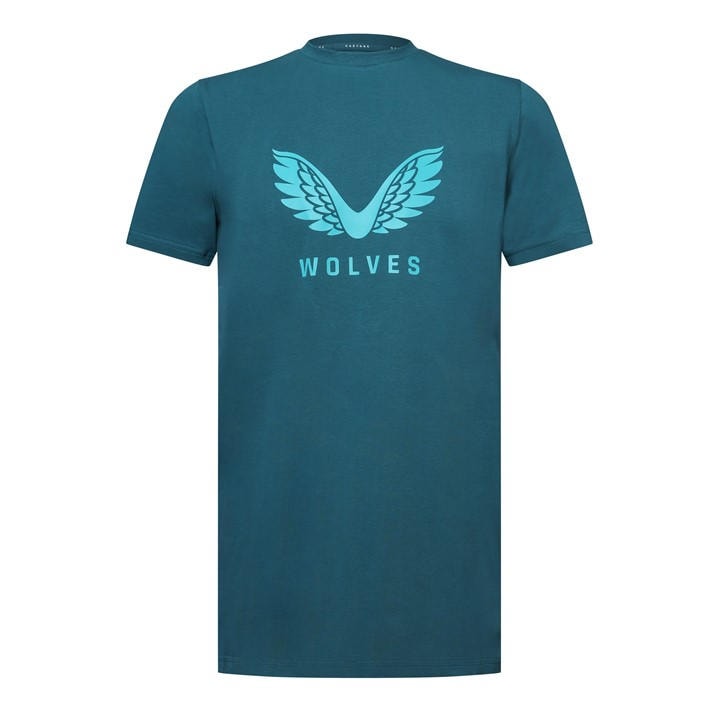 Castore Men's Blue Licensed Short Sleeve T-Shirt in Size M, Sports Direct