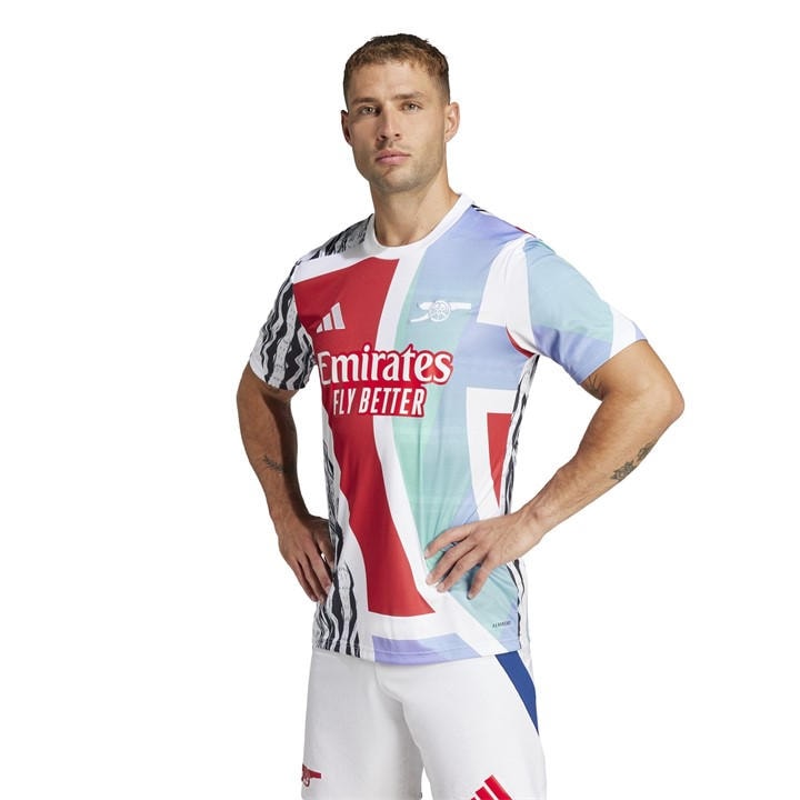 Arsenal  Men'   Pre Match Shirt 24/25 , Football by adidas in Size S, Sports Direct