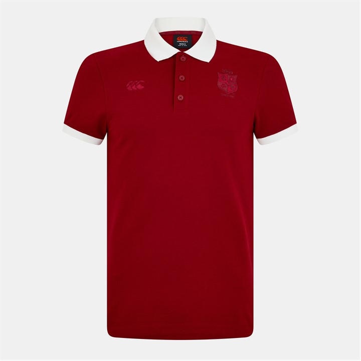 Canterbury Men's Red British And Irish Lions Classic Polo 2025 Shirt in Size XS, Sports Direct