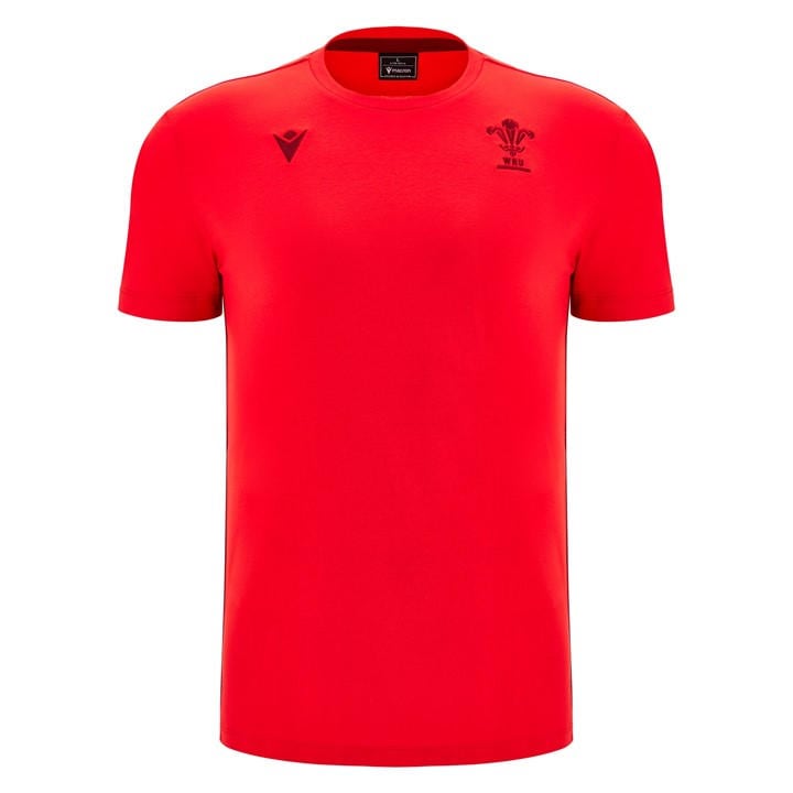 Wales  Men'   T-Shirt 2025 , Football by Macron in Size S, Sports Direct