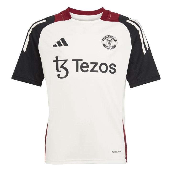 Manchester United  Boys   Training Shirt 2025 , Football by adidas in Size 7 - 8 Years, Sports Direct