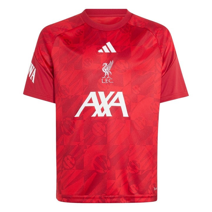 Liverpool  Boys   Pre Match Shirt 2026/27 , Football by adidas in Size 7 - 8 Years, Sports Direct