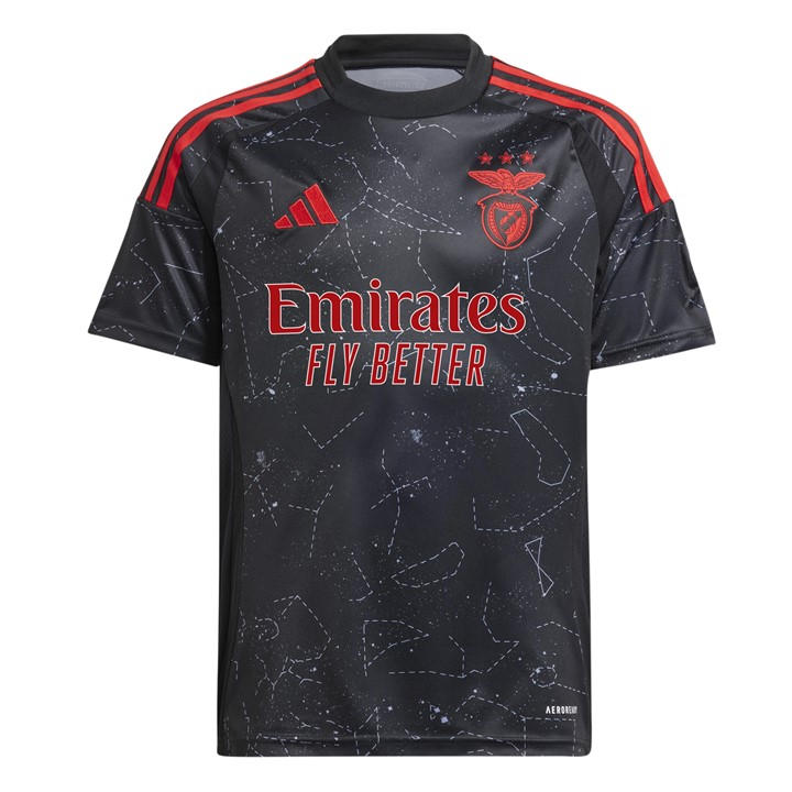 Benfica   Kids  Kids  Away Shirt 24/25, Football by adidas in Size 10, Sports Direct