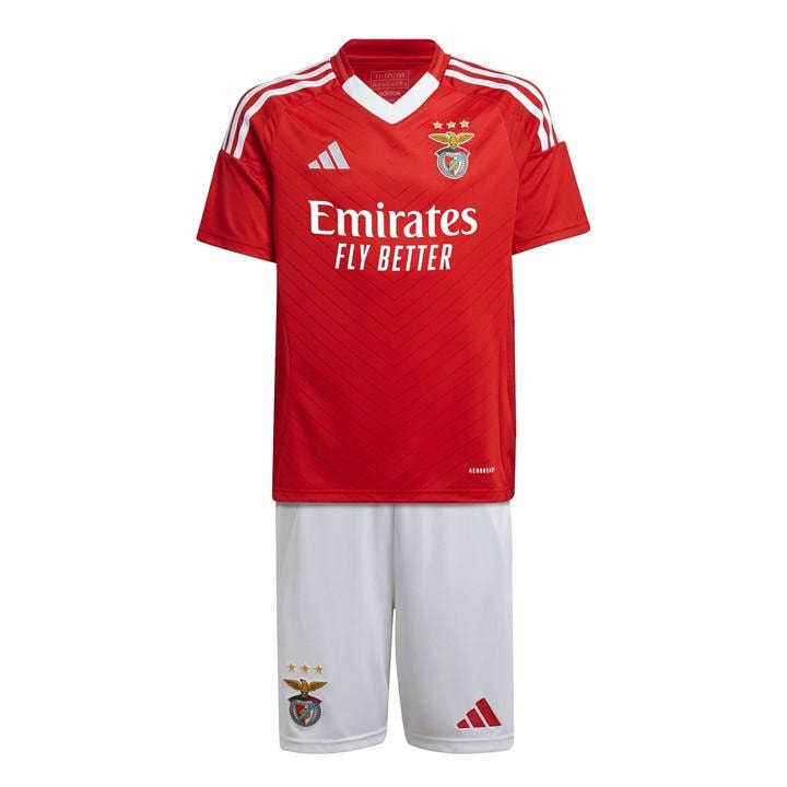 Benfica   Kids   Mini Kit 24/25, Football by adidas in Size 9 - 10 Years, Sports Direct