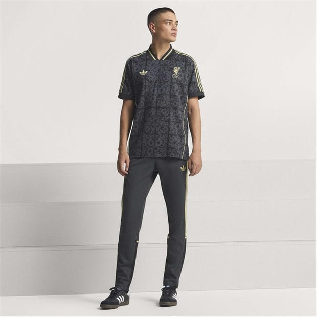 Black/Gold - adidas - Men's Liverpool Licensed T-Shirt