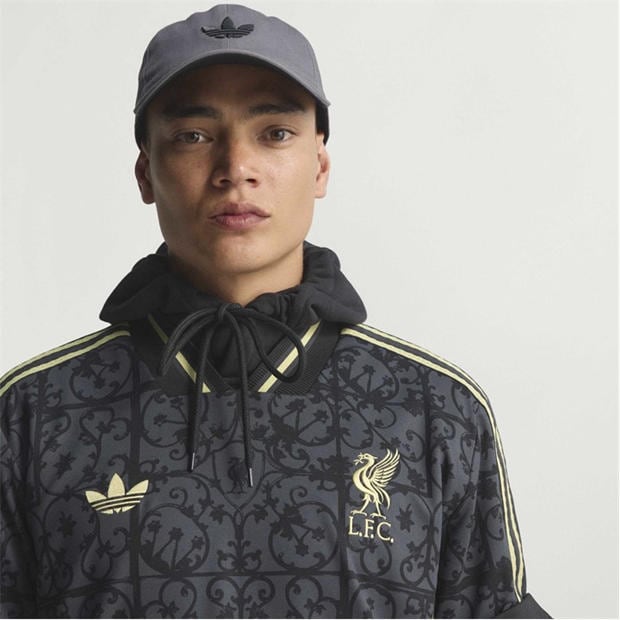Black/Gold - adidas - Men's Liverpool Licensed T-Shirt
