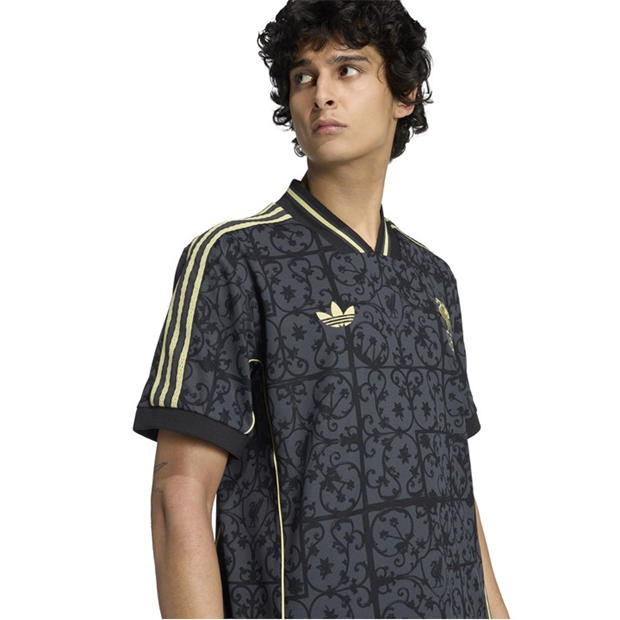 Black/Gold - adidas - Men's Liverpool Licensed T-Shirt