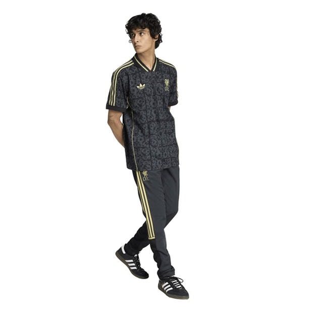 Black/Gold - adidas - Men's Liverpool Licensed T-Shirt
