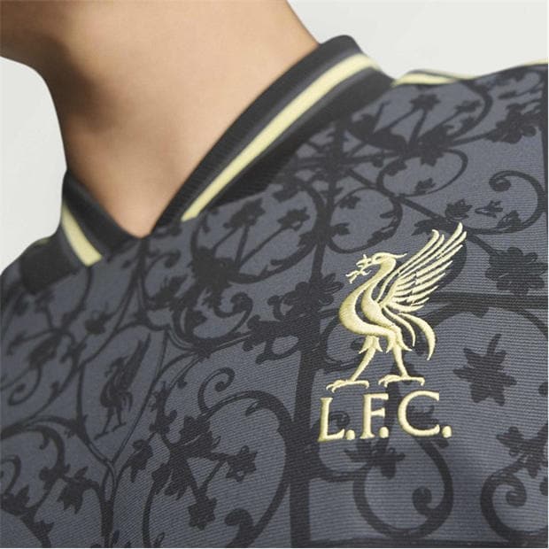 Black/Gold - adidas - Men's Liverpool Licensed T-Shirt