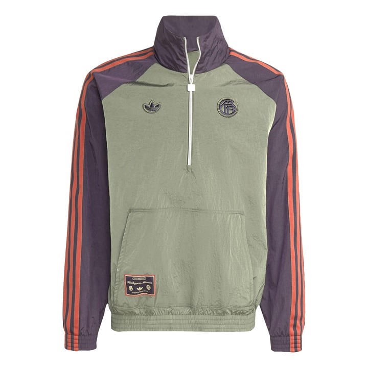Bayern Munich  Men's   Originals Icon Half Zip Jacket, Football by adidas in Size 2XL, Sports Direct