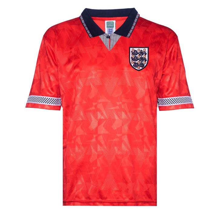 England  Men's   Away Shirt 1990, Football by Score Draw in Size XS, Sports Direct