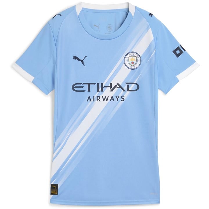 Manchester City  Women's   Home Shirt 25/26, Football by Puma in Size 10, Sports Direct