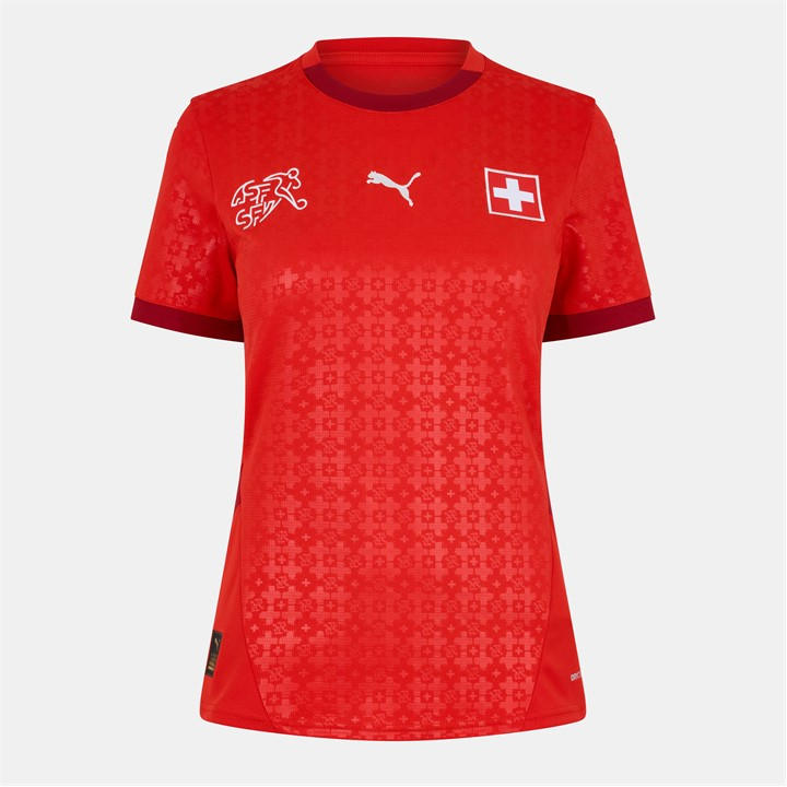 Switzerland  Women's   Home Shirt 2025, Football by Puma in Size 12, Sports Direct