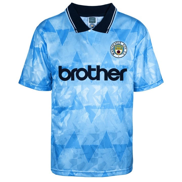 Manchester City  Men's   Home Shirt 1989, Football by Score Draw in Size M, Sports Direct
