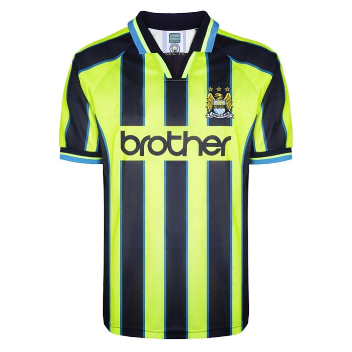 Manchester City  Men'  Sdraw  '99 Away Shirt , Football by Score Draw in Size S, Sports Direct
