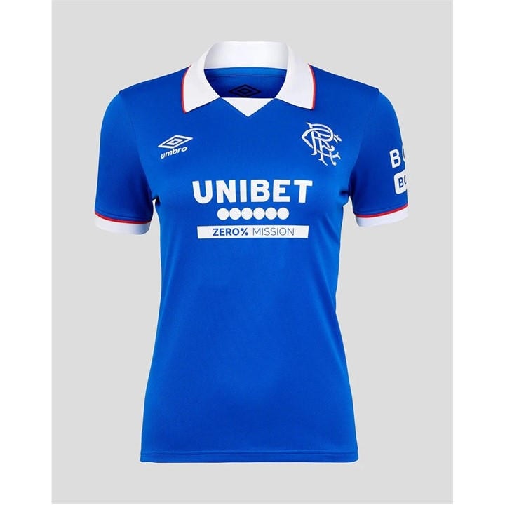 Umbro Women's Blue Rangers Home Football Shirt 2025 2026 Size 12
