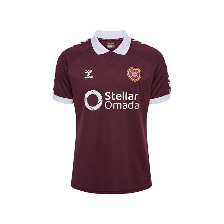 Hearts  Men'   Home Shirt 2026/27, Football by Hummel in Size S, Sports Direct