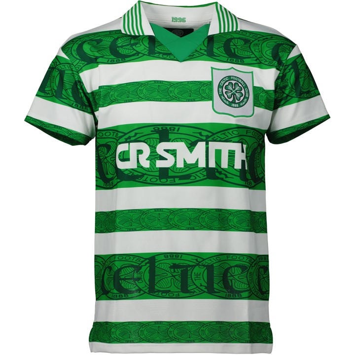 Celtic  Men's   Home Licensed Retro Football Shirts, Football by Team in Size XL, Sports Direct
