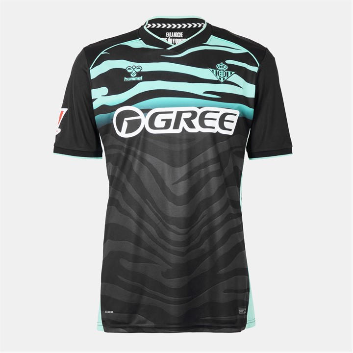 Hummel Men's Black Real Betis Third Shirt 2025 2026  in Size M, Sports Direct