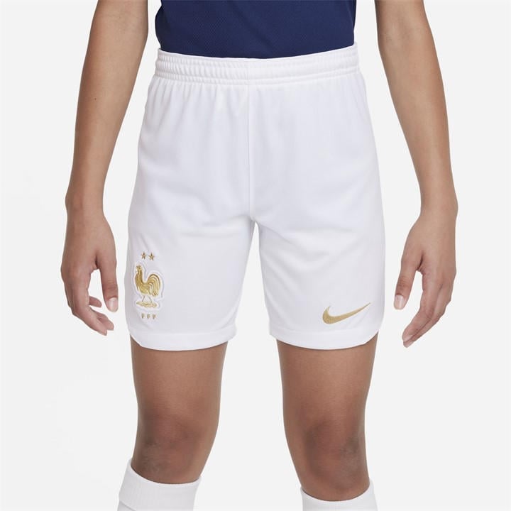 France   Kids   2022 Home Shorts , Football by Nike in Size 13 - 14 Years, Sports Direct