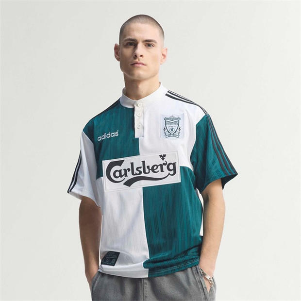 White/Green - adidas - Liverpool 1995 Shirt Adults