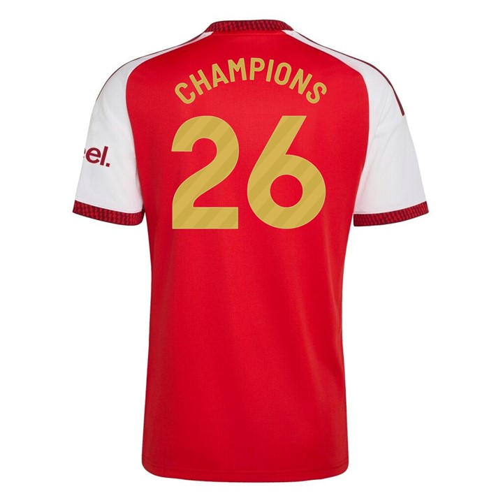 Arsenal  Men's   Champions 26 Home Shirt, Football by adidas in Size XL, Sports Direct