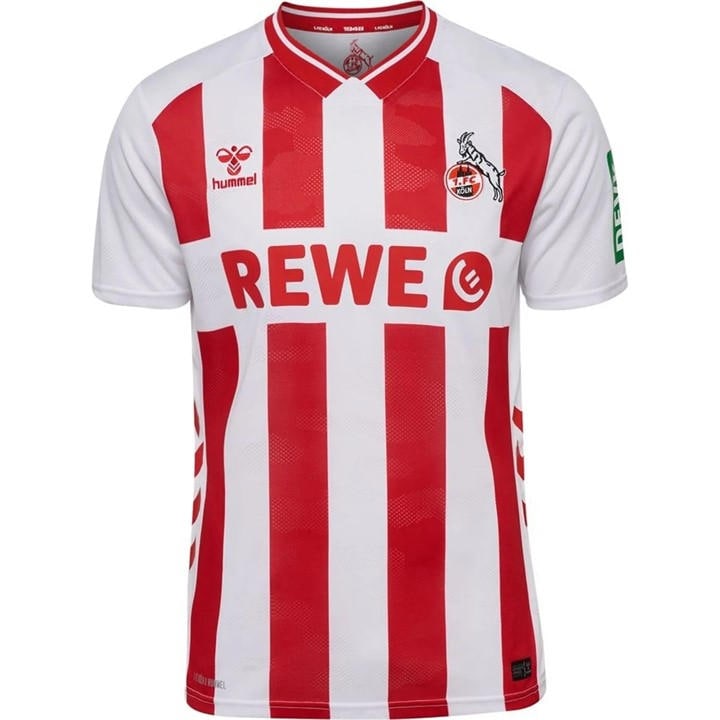 Hummel Men's White Fc Koln Home Shirt 2025 2026  in Size L, Sports Direct
