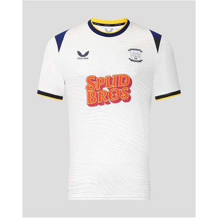 Castore Men's White Preston Home Shirt 2026/27 in Size L, Sports Direct