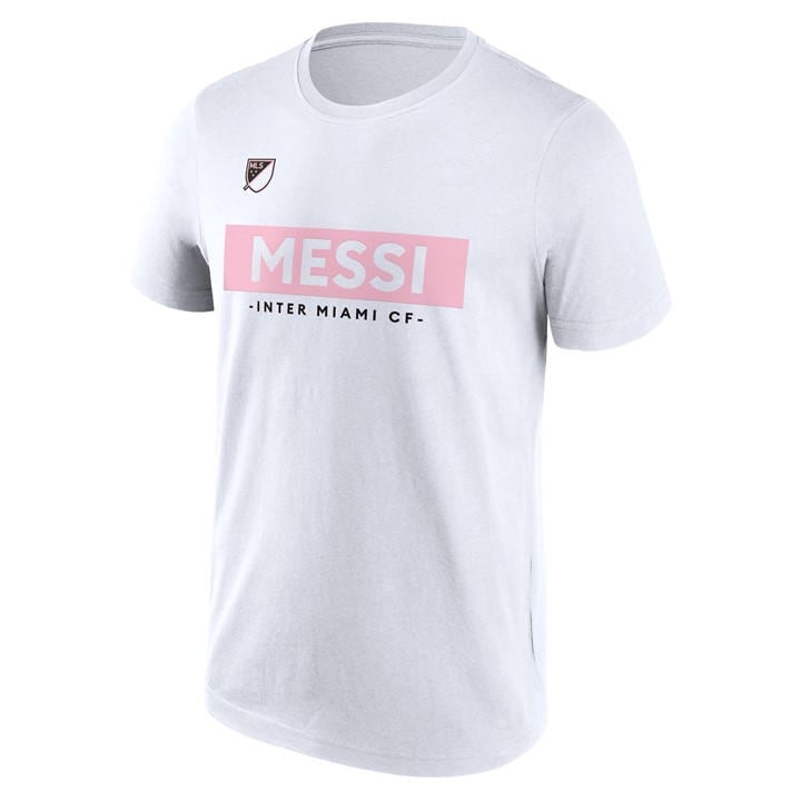 Mls  Men's  Messi Inter Miami Block T-Shirt , Football by  in Size M, Sports Direct
