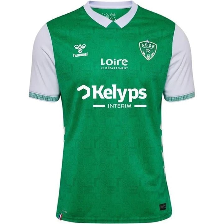 Hummel Men' Green Saint Etienne Home Shirt 25/26 in Size S, Sports Direct