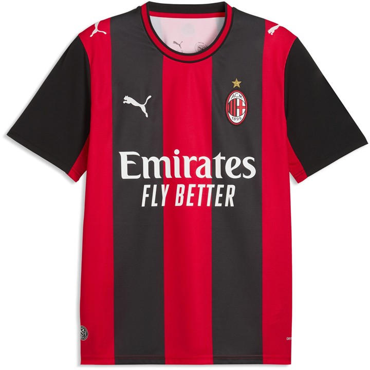 Ac Milan  Men's   Home Shirt 2026/27, Football by Puma in Size M, Sports Direct