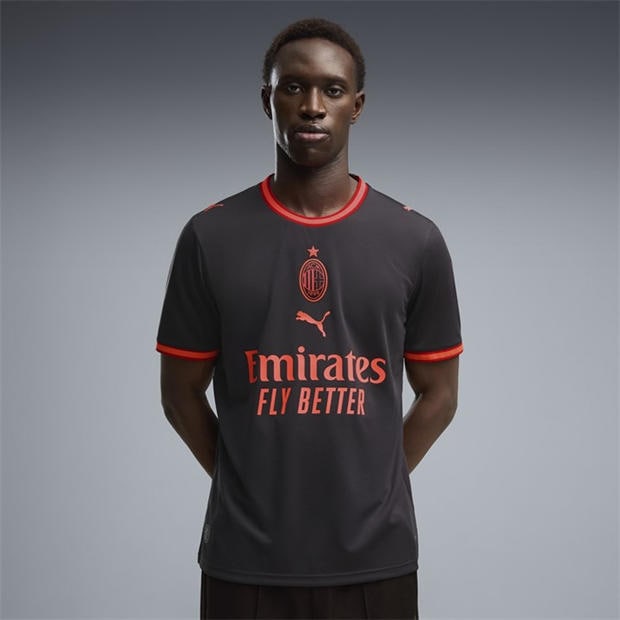 Grey/Red - Puma - AC Milan Third Shirt 2026/27 Mens