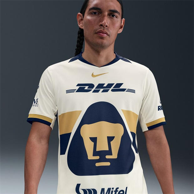Żagiel/Złoto - Nike - Pumas UNAM Home Shirt 2025 2026 Adults