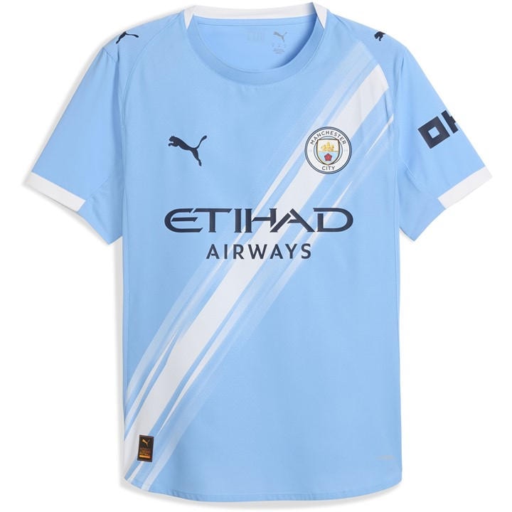 Manchester City  Men's   Home Shirt Authentic 25/26 , Football by Puma in Size XL, Sports Direct