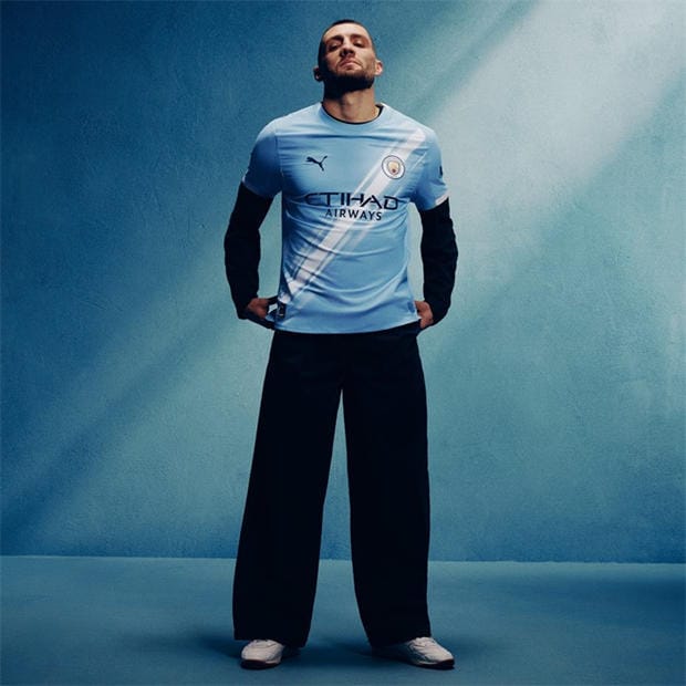 Blue - Puma - Manchester City Home Shirt Authentic 2025 2026 Adults