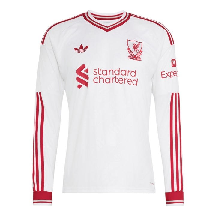 Liverpool  Men'   Away Long-Sleeved Shirt 2026/27, Football by adidas in Size S, Sports Direct