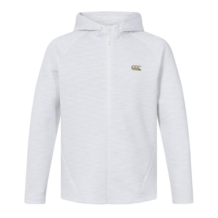 Canterbury Men's White Everest Full Zip Hoodie in Size L, Sports Direct