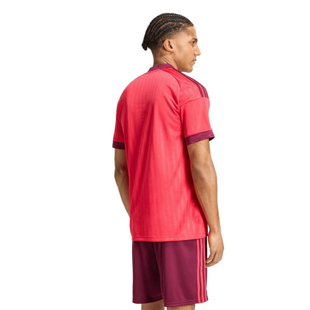 Pink/White - adidas - Olympique Away Shirt 2026/27 Mens