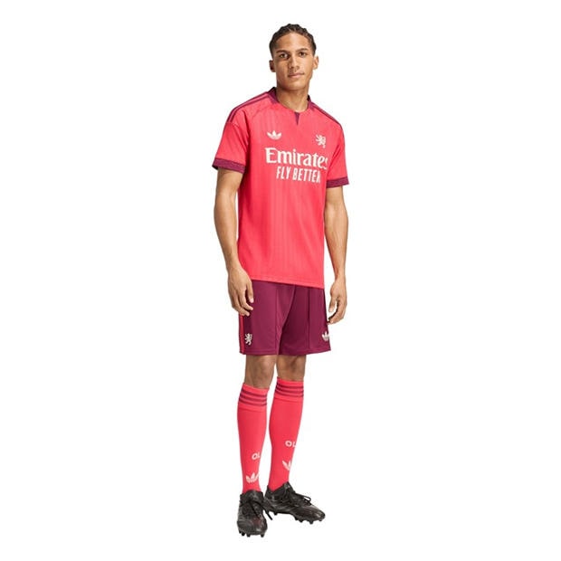 Pink/White - adidas - Olympique Away Shirt 2026/27 Mens