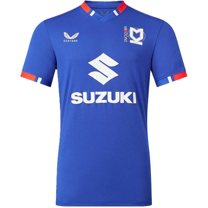 Castore Men's Blue Mk Doms Third Football Shirt 2025 2026 in Size XL, Sports Direct