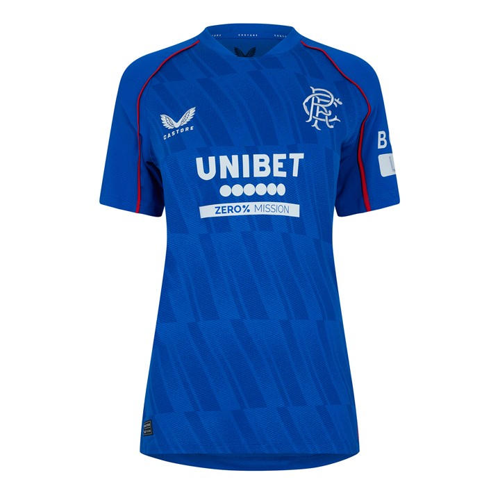 Rangers  Women's   Home Authentic Shirt 24/25, Football by Castore in Size 8, Sports Direct