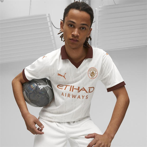 Puma White - Puma - Mcfc Away Jersey Replica Football Shirt Mens