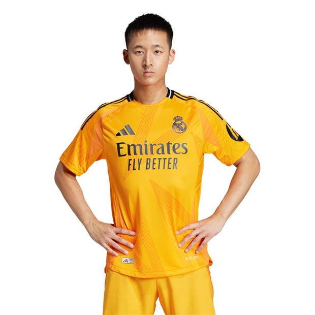 Crew Orange - adidas - Mens Real Madrid Away Authentic Football Shirt 2025 2026